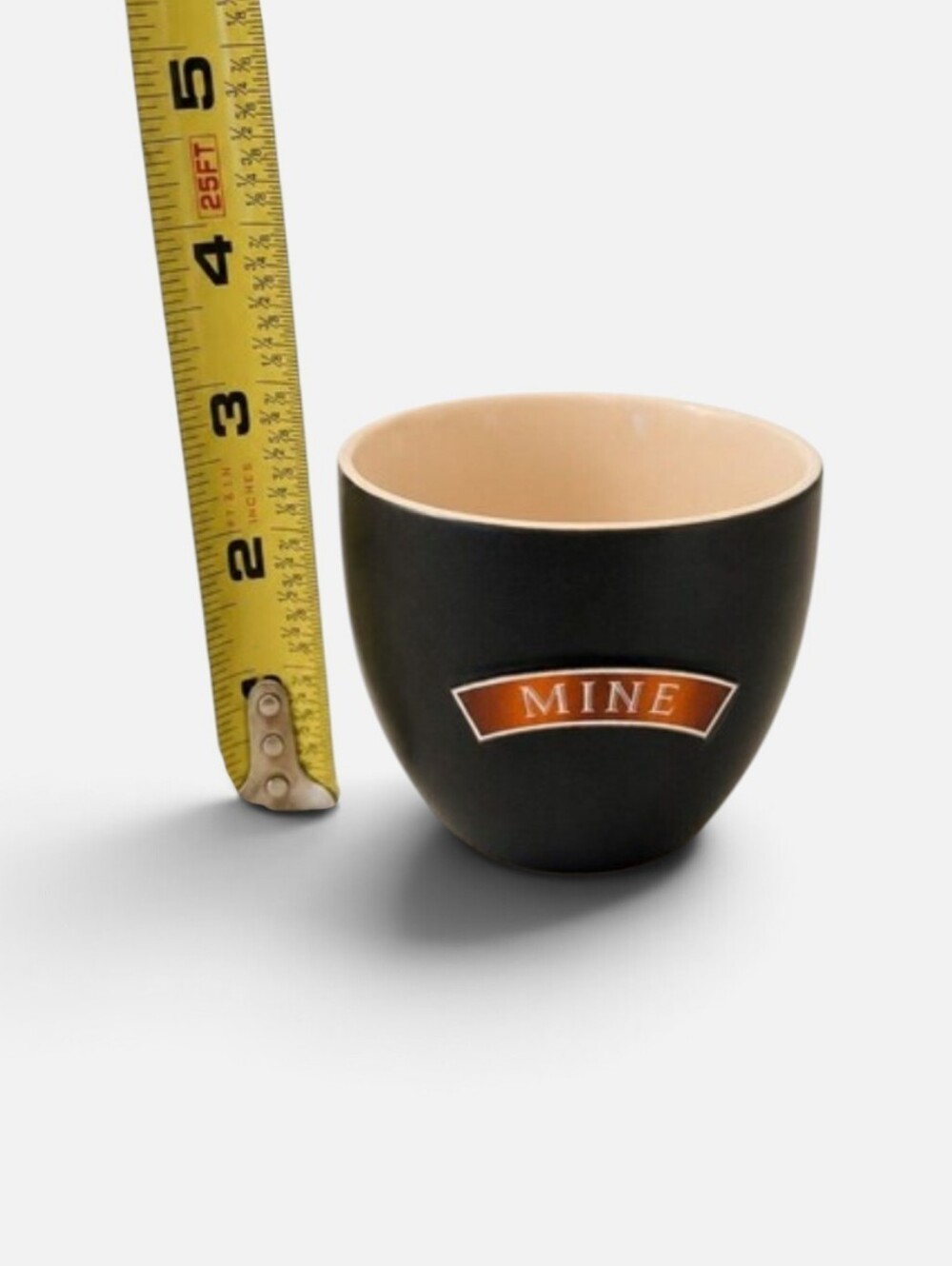 Bailey's Irish Cream His & Hers Coffee Cups Set of 2 "Mine" & "Yours" Black - Picture 4 of 4